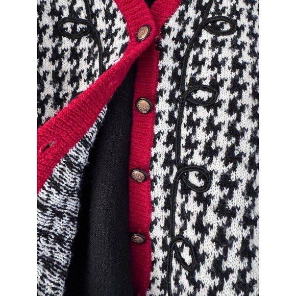 Vintage Houndstooth Vest Knitted - Picture 4 of 4